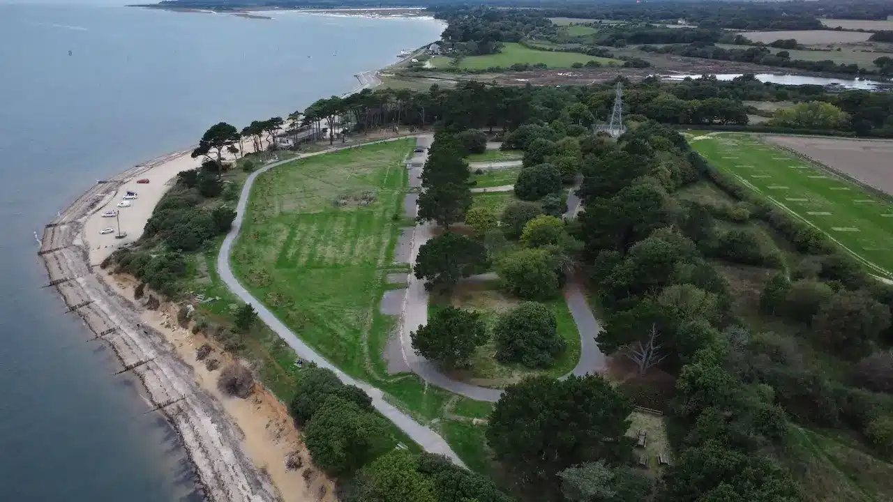 The Green Field In Lepe Satellite View